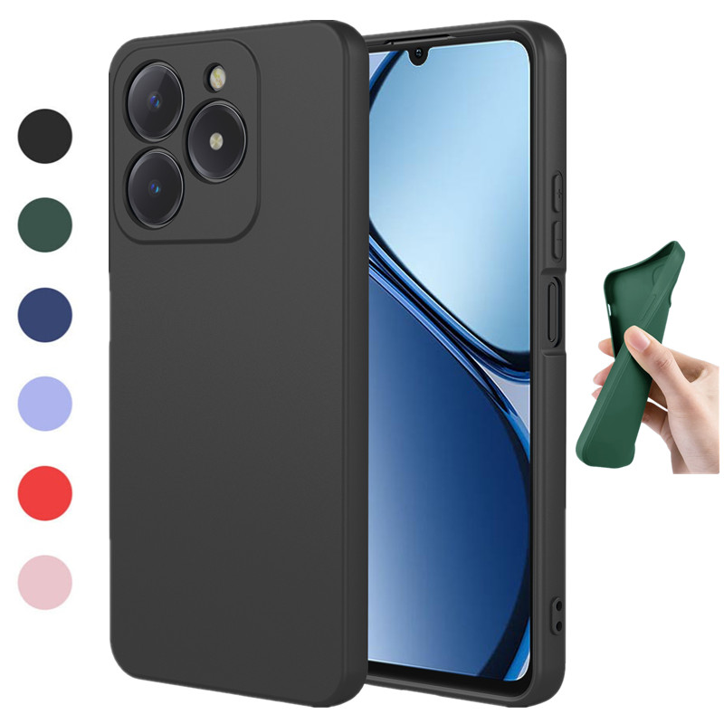 Realme C67 - Flexible Flüssigkeit Silikon Fall Für Realme