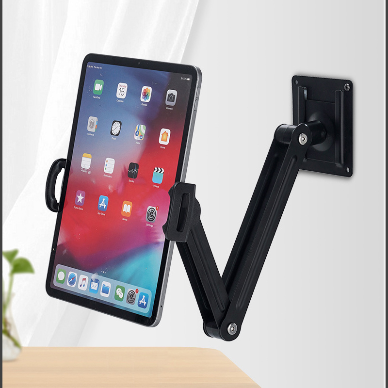 Ulefone Tablet Accessories - Verstellbare Dual-Arm-Wandhalterung aus Metall: Klappbarer Telefon-/Tablet-Halter