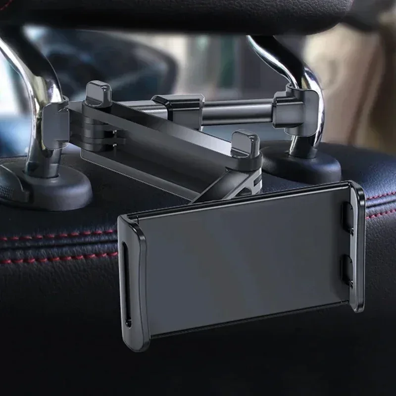Toddler Tablet Accessories - Teleskopischer Auto-Rücksitz-Telefonhalter Tablet-Autoständer Kopfstützen-Montagehalterung für Tablet