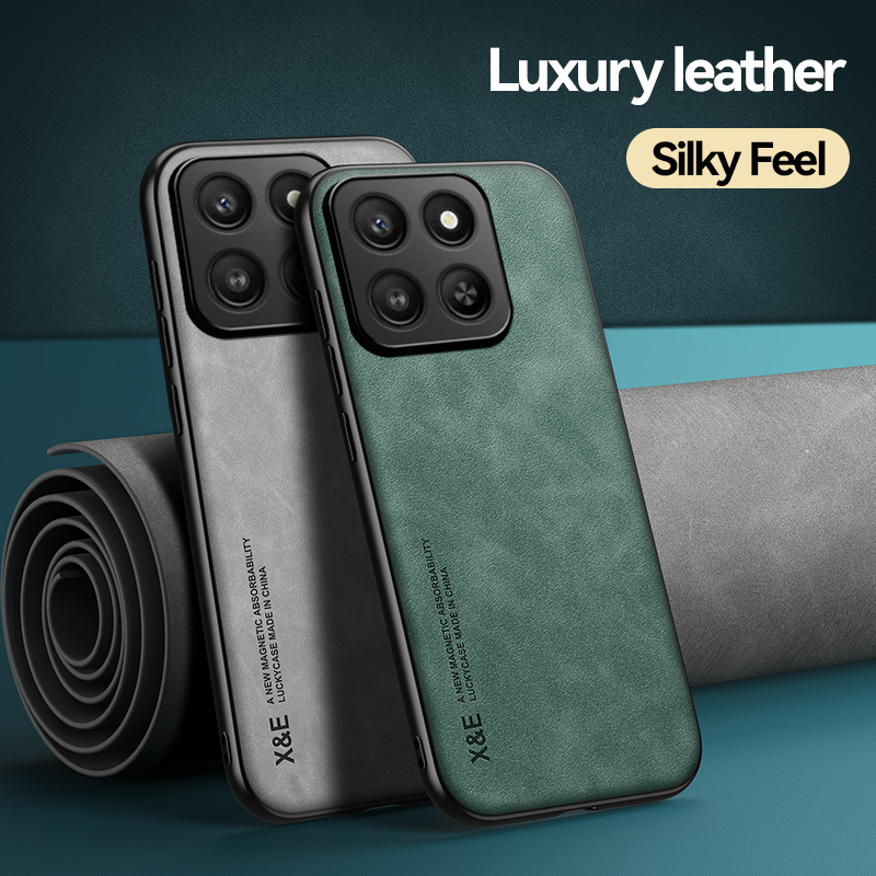 Magnetic Case Smart - Luxus Ledertasche für Honor 400 Smart