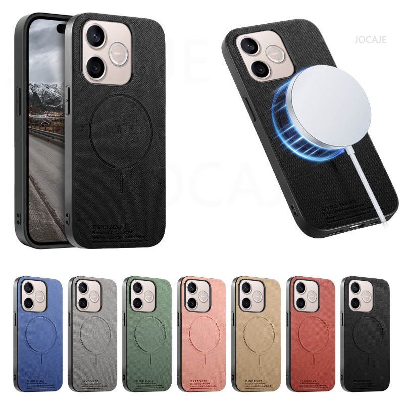 Magnetic Case Smart - Stoff-Textur-Leder-Magnetgehäuse für Honor 600 Lite für