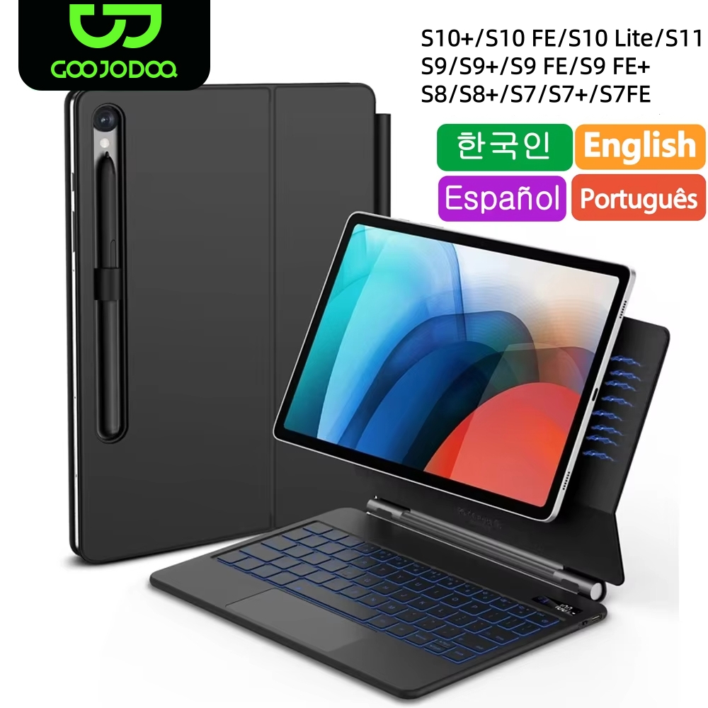Ipad Cover Folio - Magische Tastatur für Samsung Galaxy Tab
