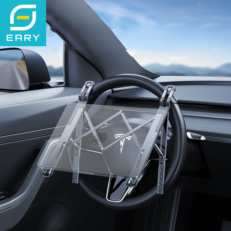 Tesla Tablet Accessories - Eary Auto-Laptop-Halterung Lenkradhalterung für Tesla 5-fach