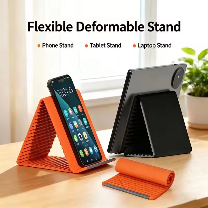 Essential Tablet Accessories - Flexibler Tragbarer Telefonständer aus Silikon für