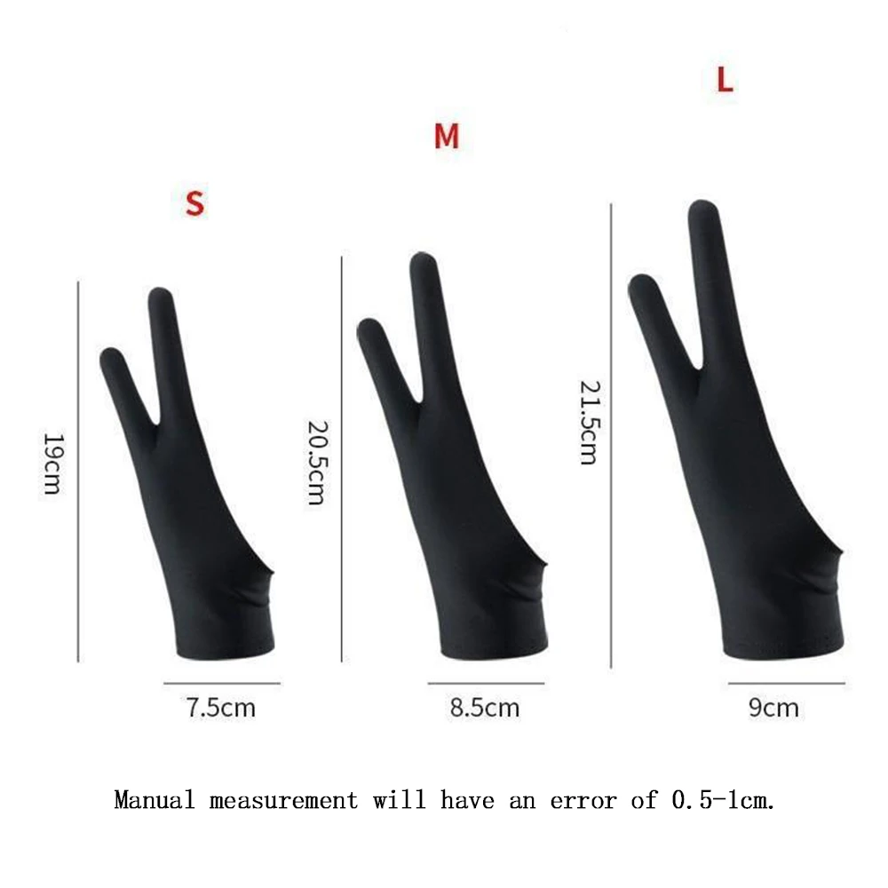 Graphic Tablet Accessories - Anti-Touch-Malhandschuh, Tablet, rechter und linker Handschuh,