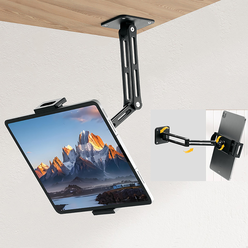 Ulefone Tablet Accessories - Verstellbarer Tablet-Wandhalterung, Telefonständer, langer Arm, 360