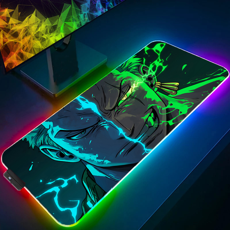 Tablet Pc Accessories - ONE PIECE Zoro Mauspad RGB Gaming