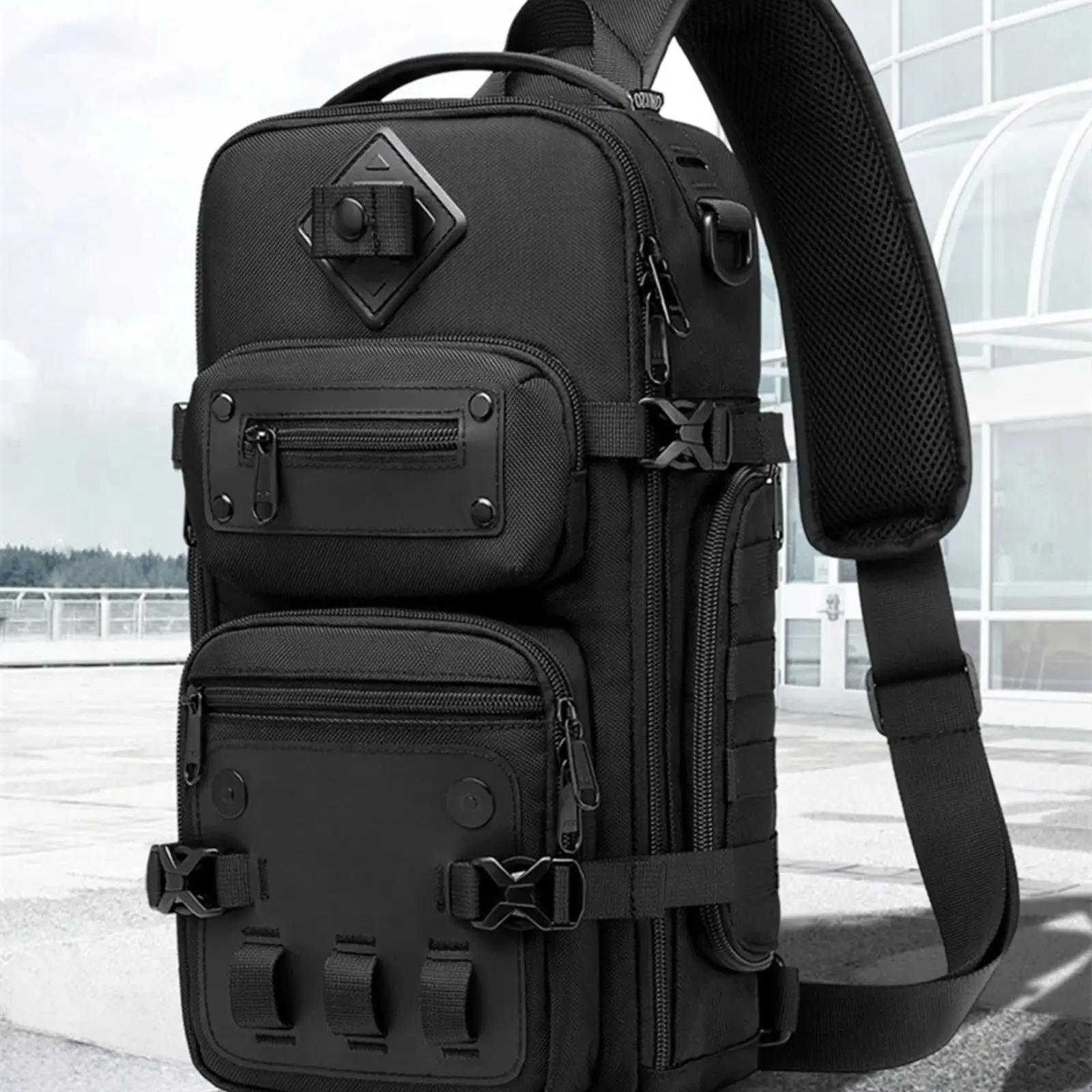Tablet Shoulder Bag - Taktische Brusttasche Outdoor Mann Schulter Umhängetasche
