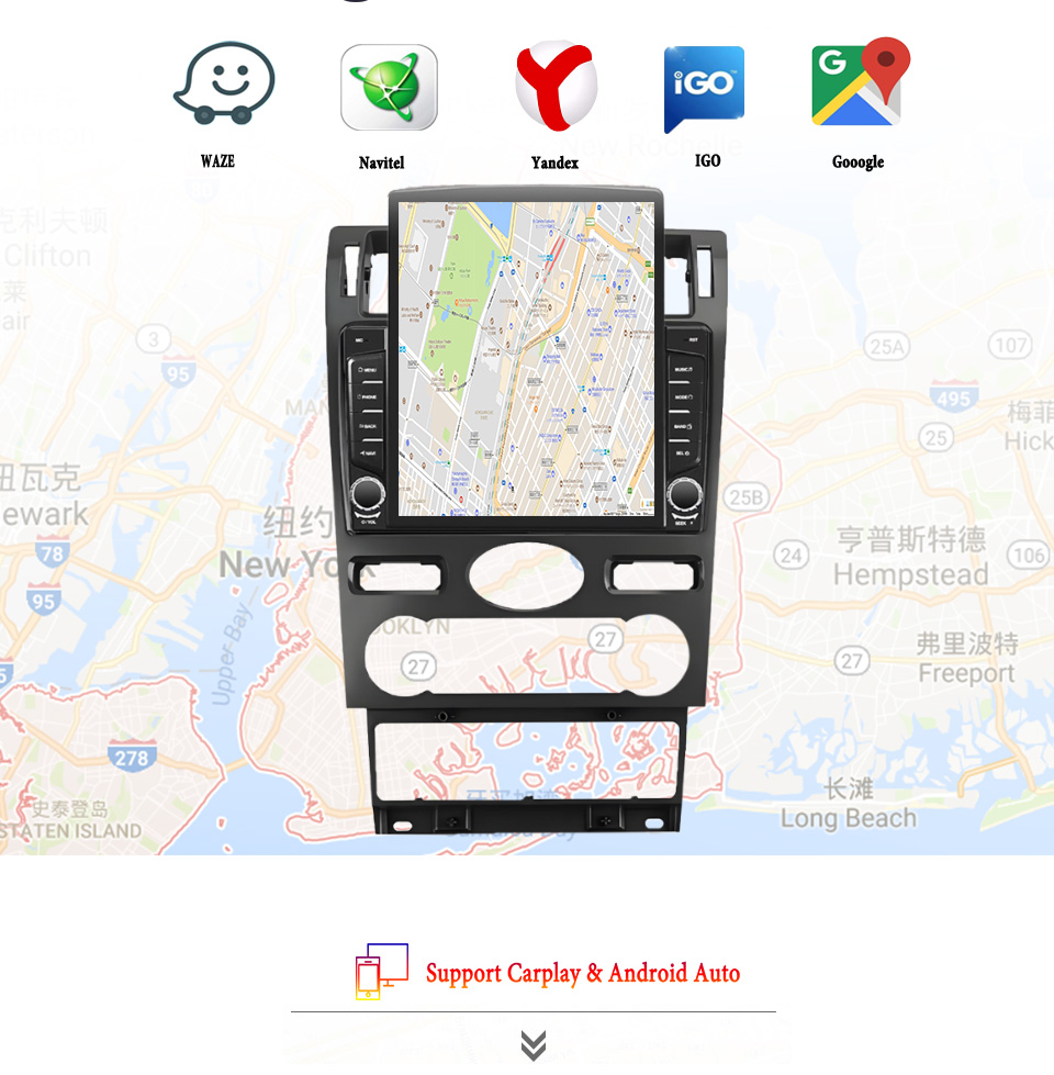 Tablet Danish Mobile & Accessories - 8G+128G Android 14 Für Ford Mondeo