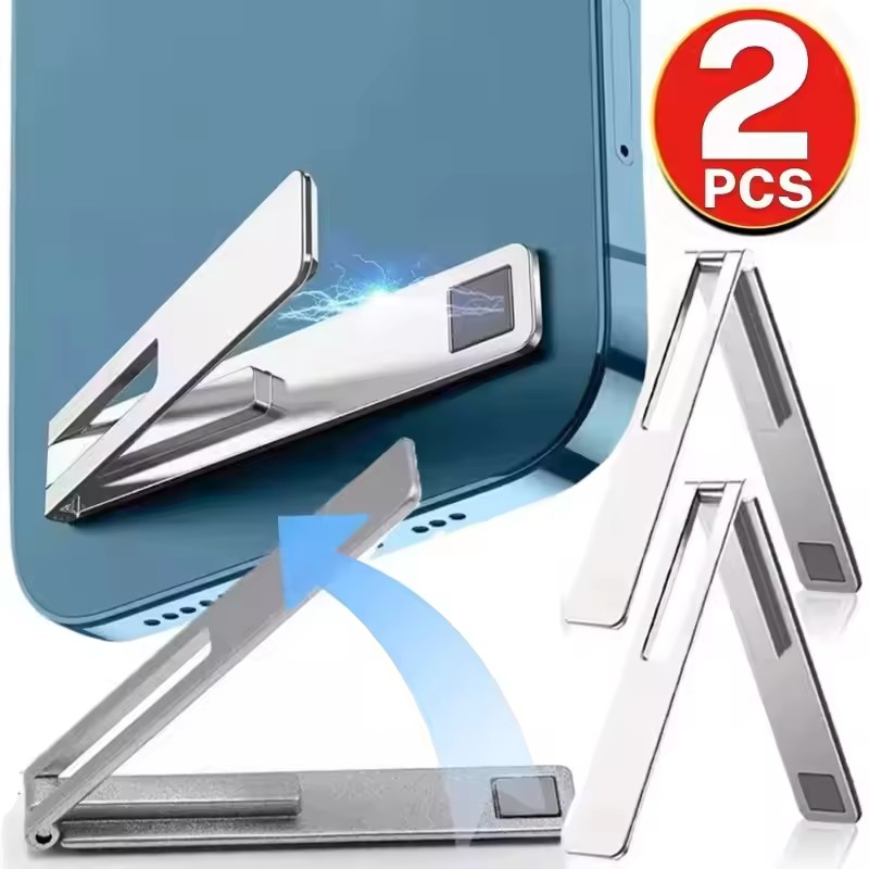 Essential Tablet Accessories - Unsichtbarer Ultradünner Magnetischer Handyhalter Metall-Legierung Faltbarer