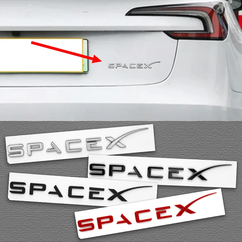 Tesla Tablet Accessories - 3D ABS Logo Buchstaben Kofferraum Kotflügel