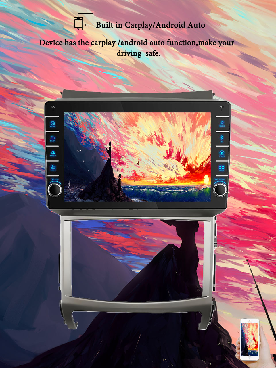 Tablet Danish Mobile & Accessories - 8G + 128G Android14 Für Hyundai