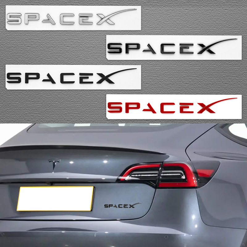 Tesla Tablet Accessories - 3D ABS Logo Buchstaben Auto Stamm
