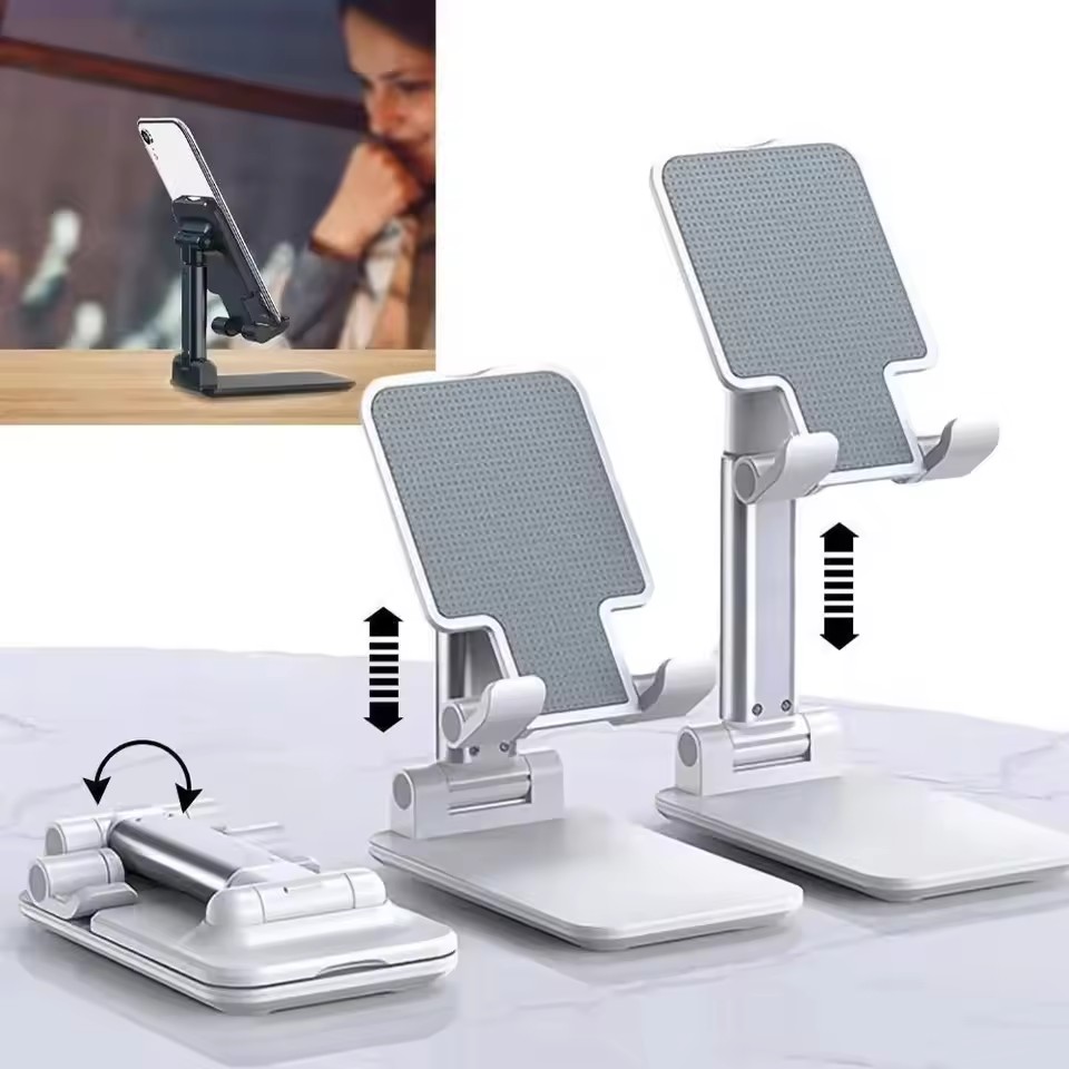 Essential Tablet Accessories - Hochwertiger Desktop-Tablet-Halter, Faltbarer und Verstellbarer Tischständer