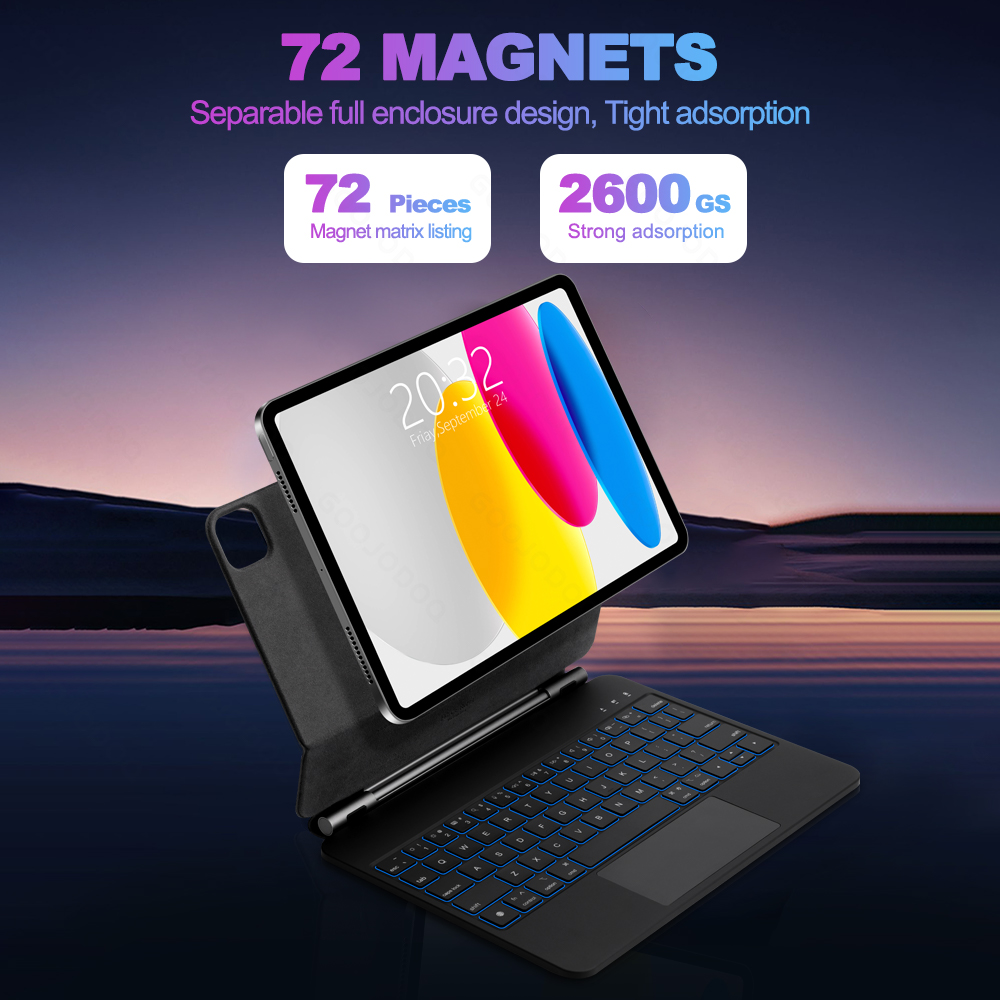 GOOJODOQ Magic Keyboard für iP – Ipad Cover Folio Bewertung und Preis