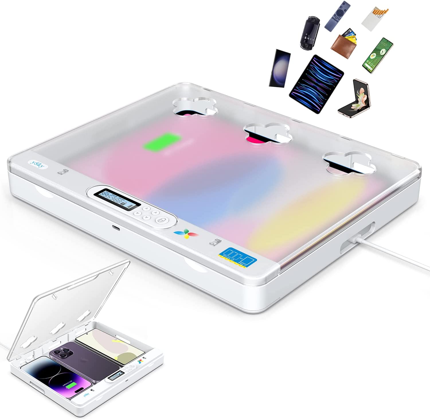 Timer-Schließfach für iPad/iPh – Toddler Tablet Accessories Bewertung und Preis