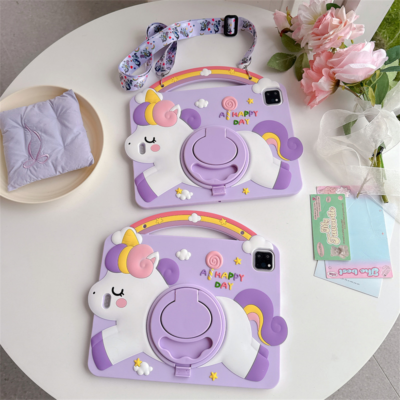 Cartoon-Einhorn-Kinder-Tablet- – Samsung Tablet A9 Accessories Bewertung und Preis