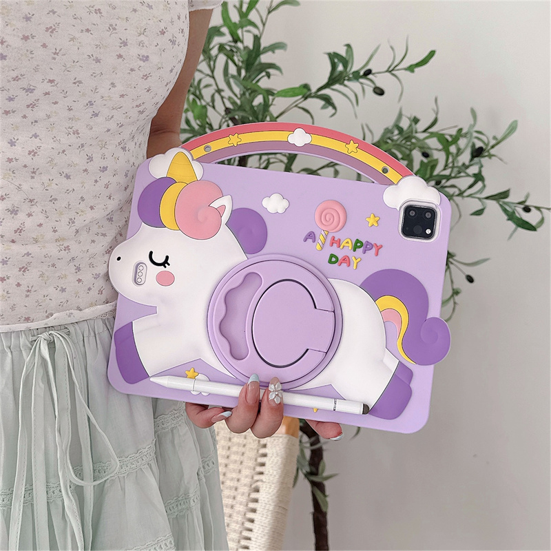 Cartoon-Einhorn-Kinder-Tablet- – Samsung Tablet A9 Accessories Bewertung und Preis