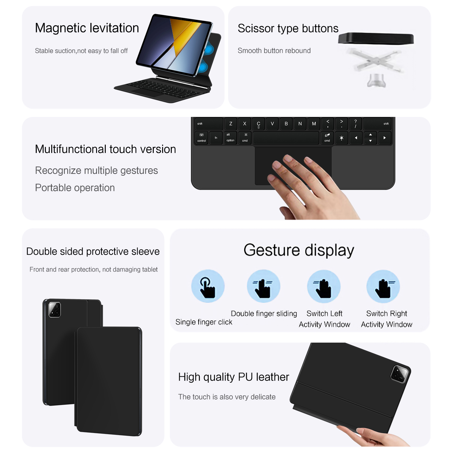 Magnetische Magic Keyboard Hül – Magnetic Case Smart Bewertung und Preis